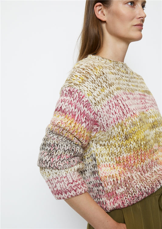 MARC O`POLO Mouliné Pullover aus Schurwolle-Mix