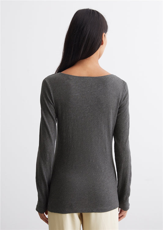 MARC O`POLO Longsleeve aus Slub-Jersey