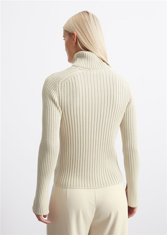MARC O`POLO gerippter Rollkragenpullover