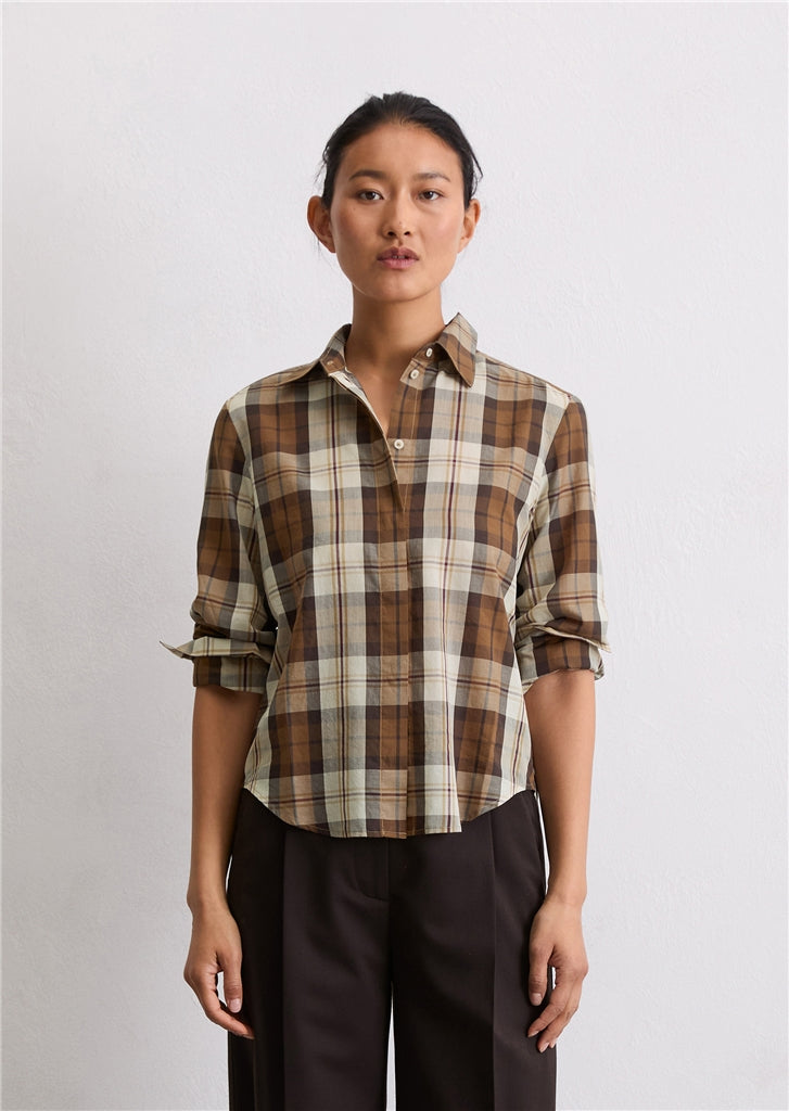 MARC O`POLO Bluse aus Organic-Cotton-Lyocell-Mix