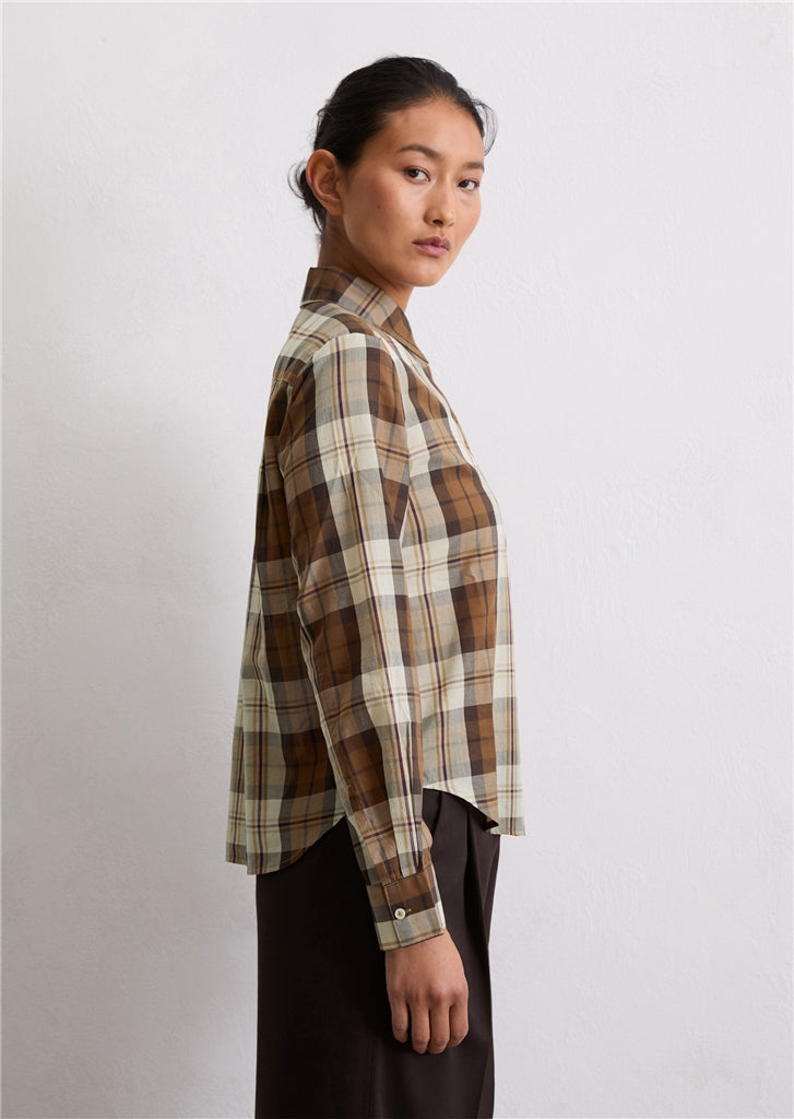 MARC O`POLO Bluse aus Organic-Cotton-Lyocell-Mix