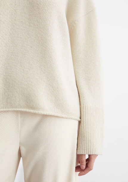 MARC O`POLO Stehkragenpullover aus Schurwolle-Mix