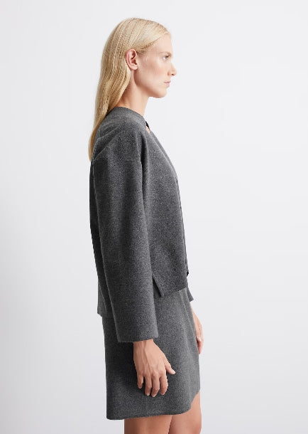 MARC O`POLO Woll-Cardigan aus gewalkter Qualität