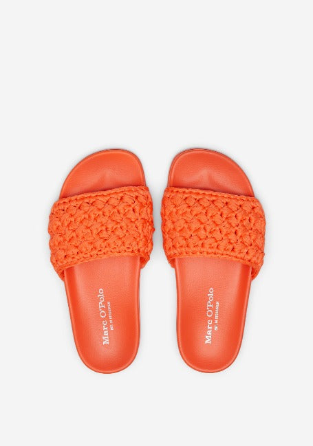 MARC O`POLO Pantoletten in Häkel-Optik