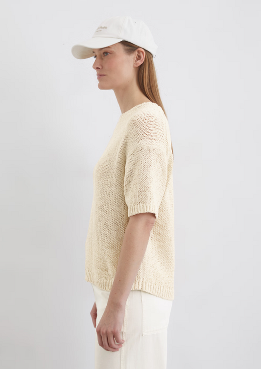 MARC O`POLO Kurzarmpullover loose