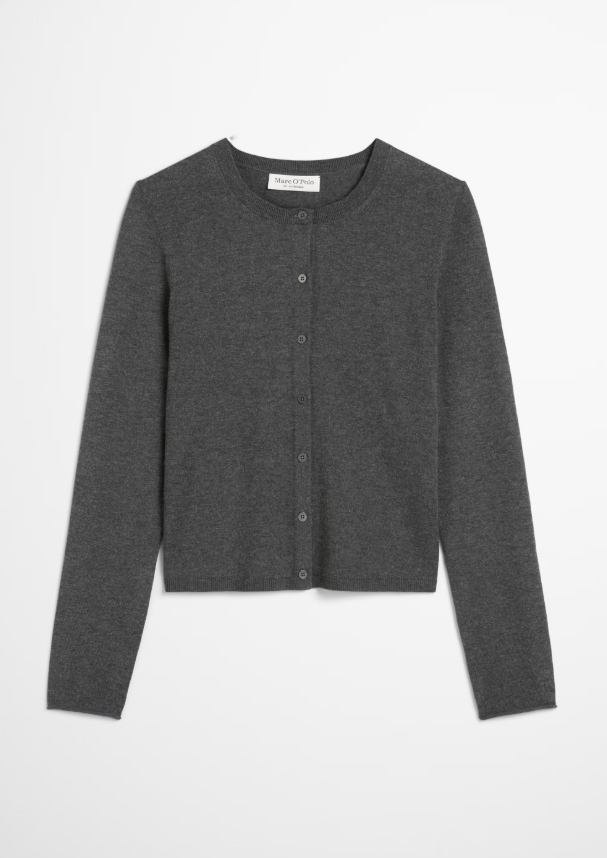 MARC O`POLO Cardigan aus Schurwolle-Viskose Mix