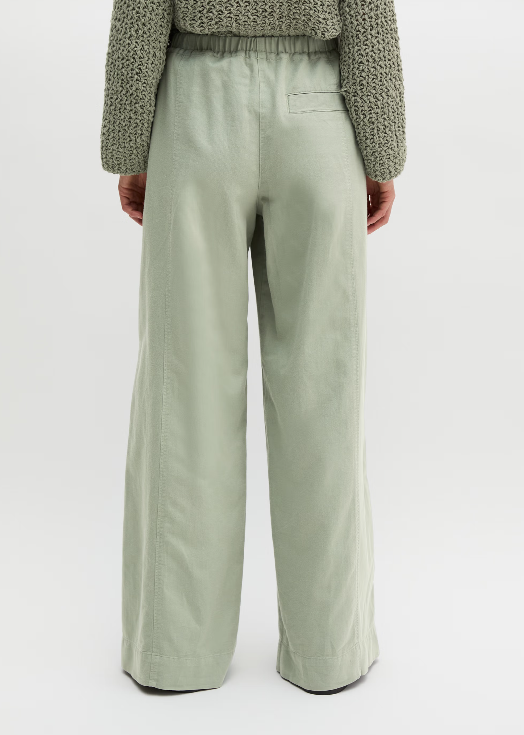 MARC O`POLO Wide Leg Hose aus Lyocell-Leinen-Mix