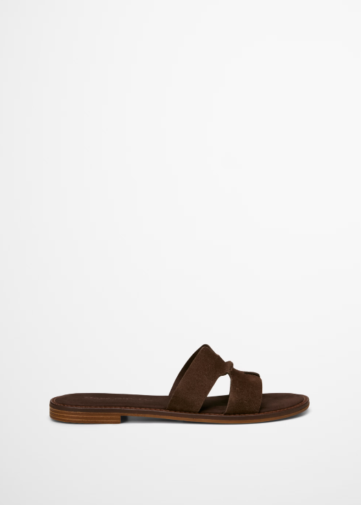 MARC O`POLO Slide aus softem Velours-Rindleder