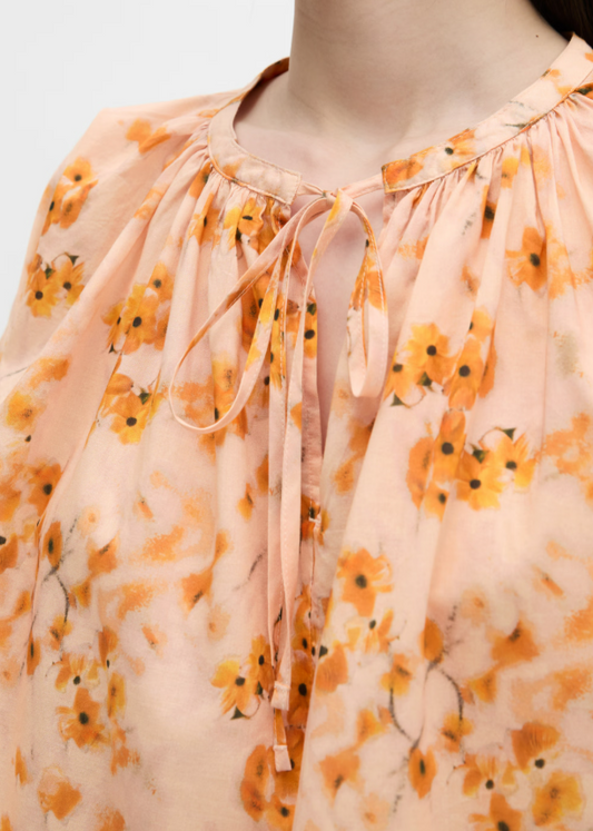 MARC O`POLO Bluse aus bedrucktem Baumwoll-Voile