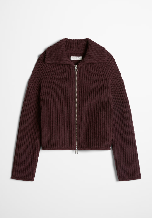 MARC O`POLO Zip-Cardigan aus Organic-Cotton Mix