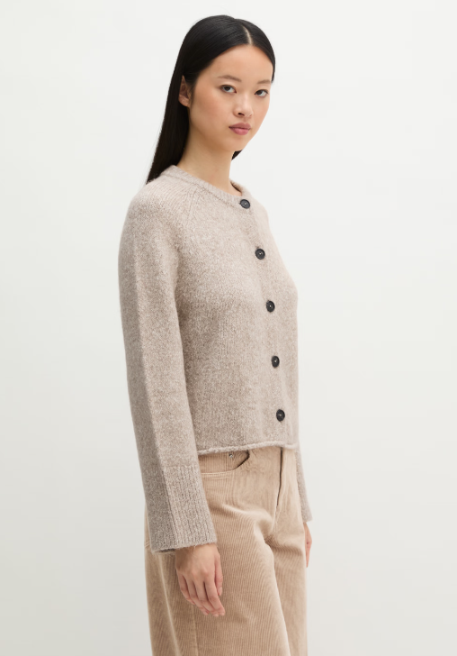 MARC O`POLO Cardigan aus kuscheligem Organic Cotton-Alpakawolle-Mix