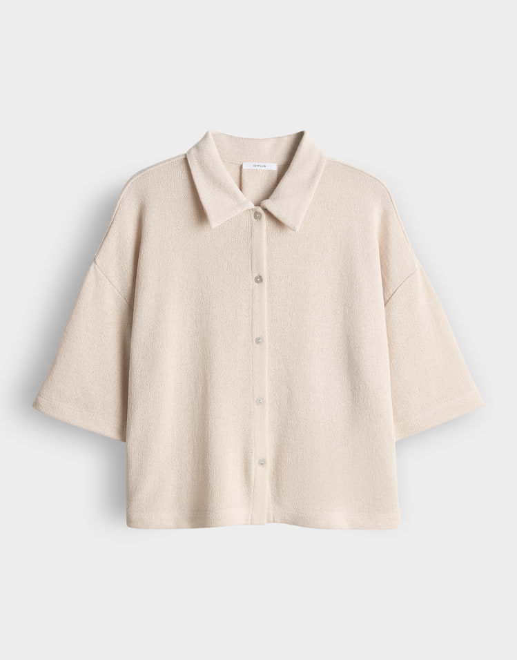OPUS Jerseyshirt Sitrica in Strickoptik