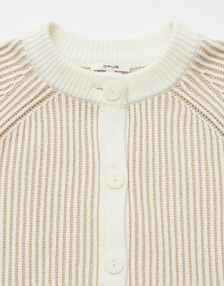 OPUS zweifarbige Strickjacke Delsie