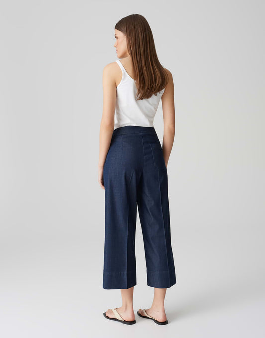 OPUS Culotte Misha Denim aus softem Tencel