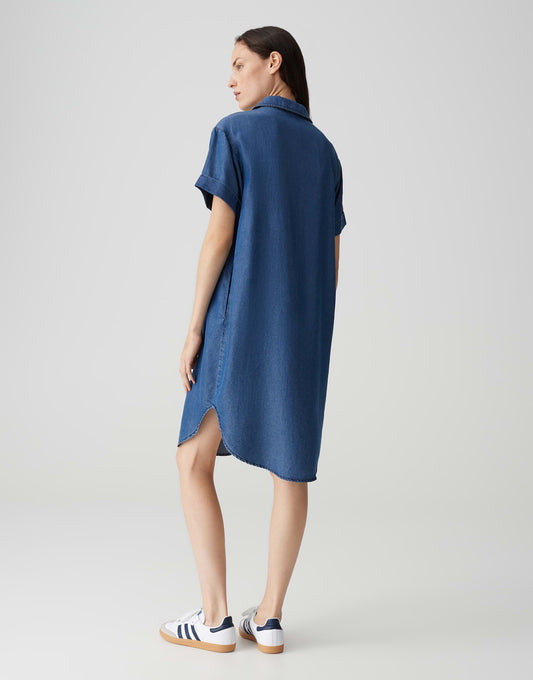 OPUS Hemdblusenkleid Wasya aus weichem Tencel