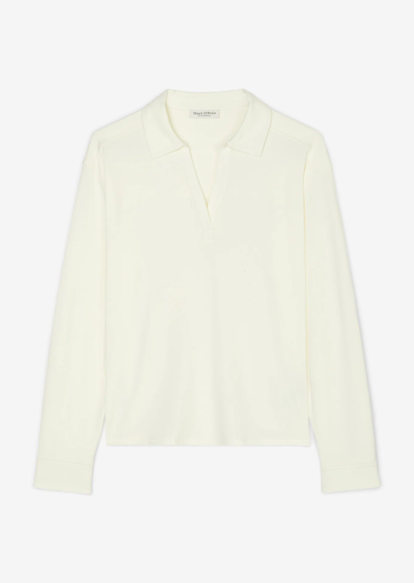 MARC O`POLO Longsleeve im Poloblusen-Stil