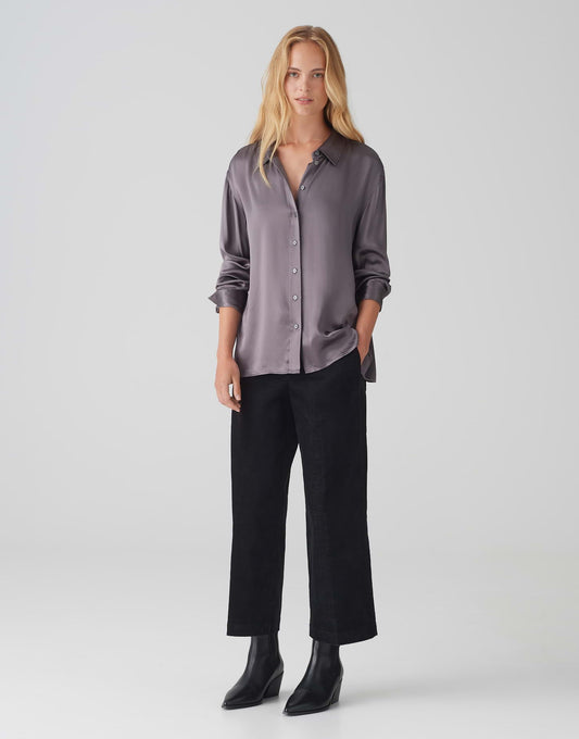 OPUS Satinbluse Fenzy aus fließender Viskose