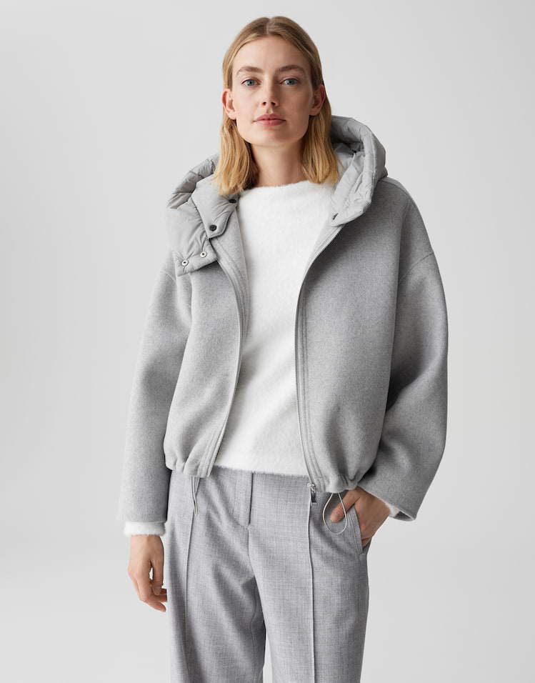 OPUS Woll-Double-Jacke Hikona