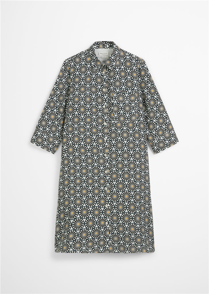 MARC O`POLO Leinenkleid mit sommerlichem Print