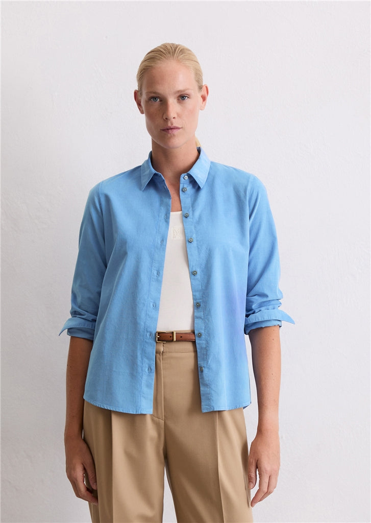 MARC O`POLO Bluse im samtiger Cord-Qualität