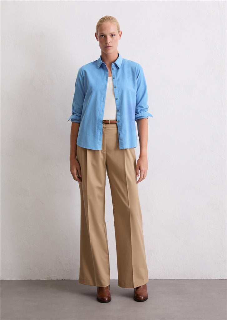 MARC O`POLO Bluse im samtiger Cord-Qualität