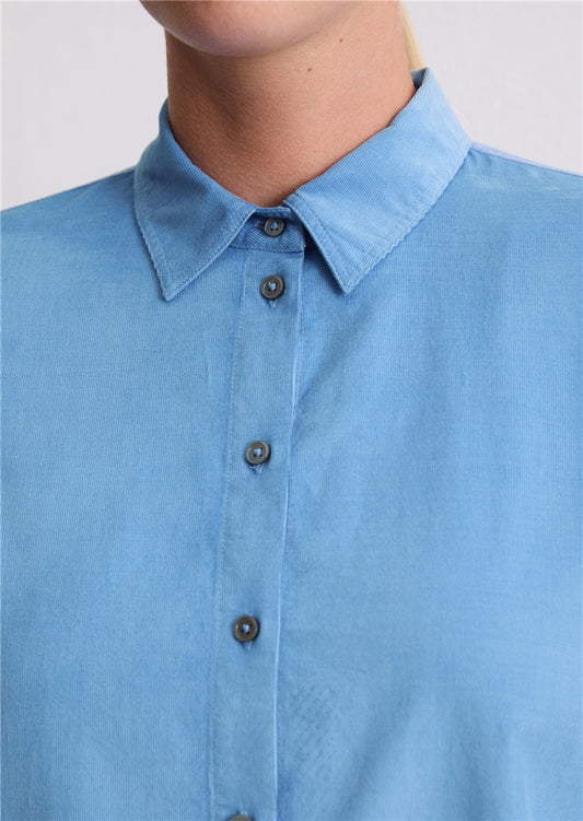 MARC O`POLO Bluse im samtiger Cord-Qualität