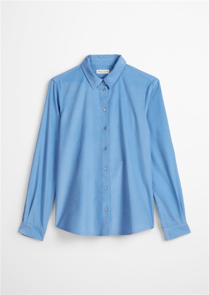 MARC O`POLO Bluse im samtiger Cord-Qualität