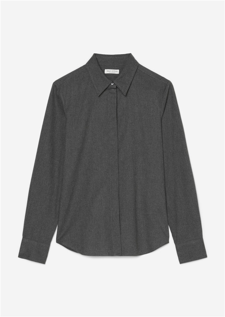 MARC O`POLO weiche Baumwoll-Flanellbluse