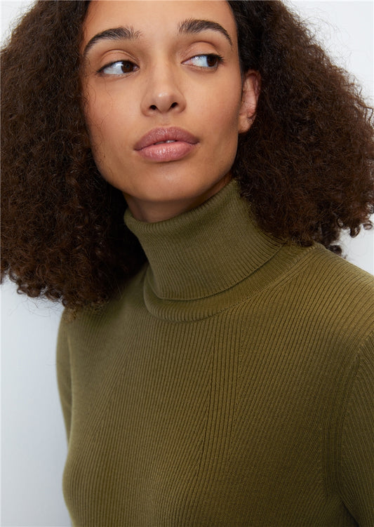 MARC O`POLO Rollkragenpullover aus Organic Cotton