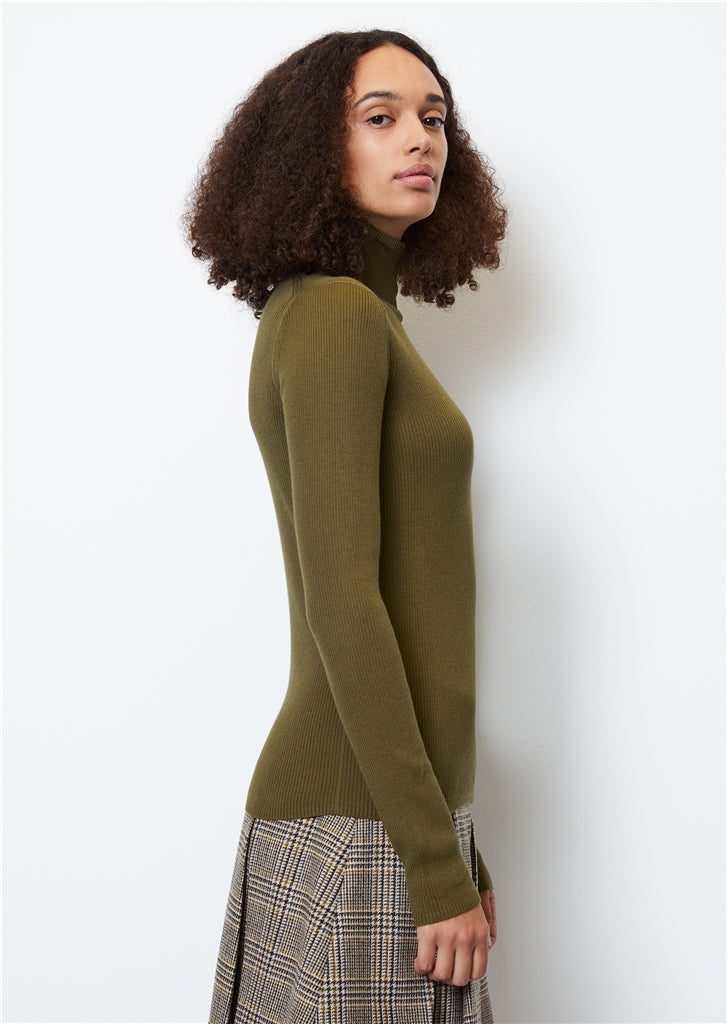 MARC O`POLO Rollkragenpullover aus Organic Cotton