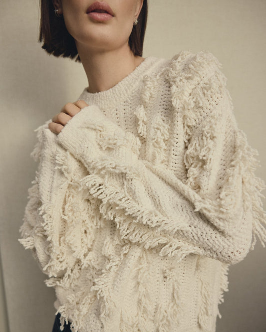 MOSS COPENHAGEN Pullover Jennasee mit Fransendetails