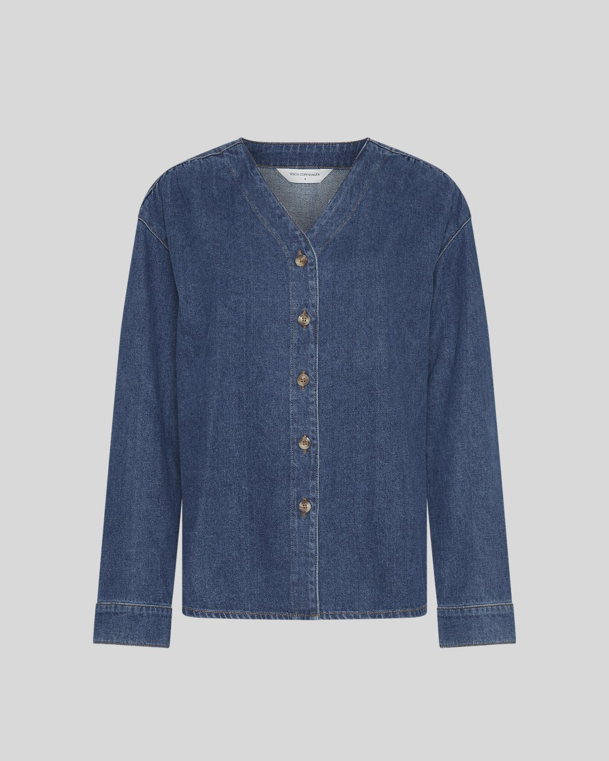 MOSS COPENHAGEN Denim Bluse Jolene Elena