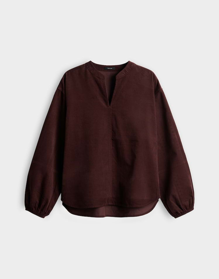 OPUS Feincord Bluse Flando