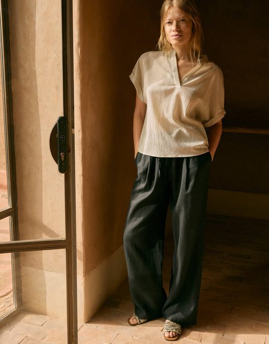 OPUS Leinenhose Marou