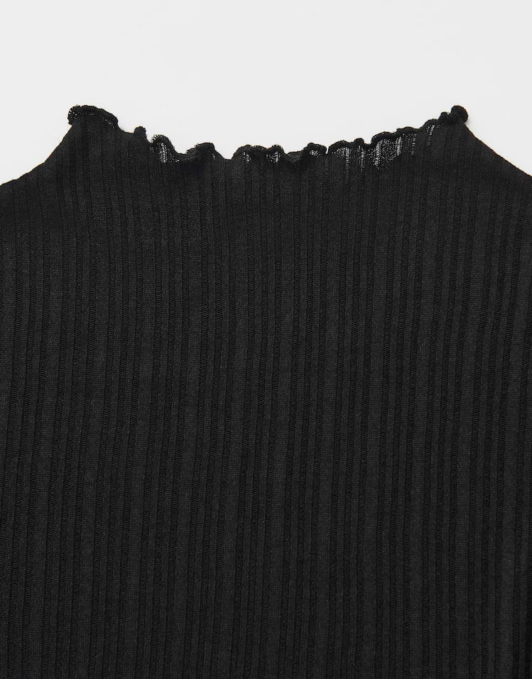 OPUS semitransparentes Langarmshirt Sivi