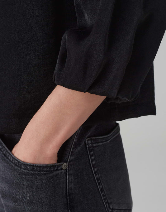 OPUS Bluse Flixi aus schimmerndem Viskose-Mix