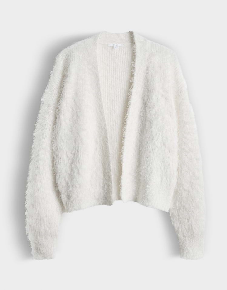 OPUS flauschige Strickjacke Deder