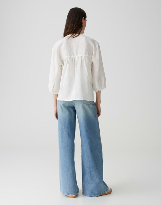 OPUS Leinenbluse Fedora