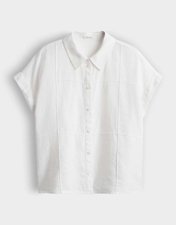 OPUS Leinenbluse Felila mit Struktur