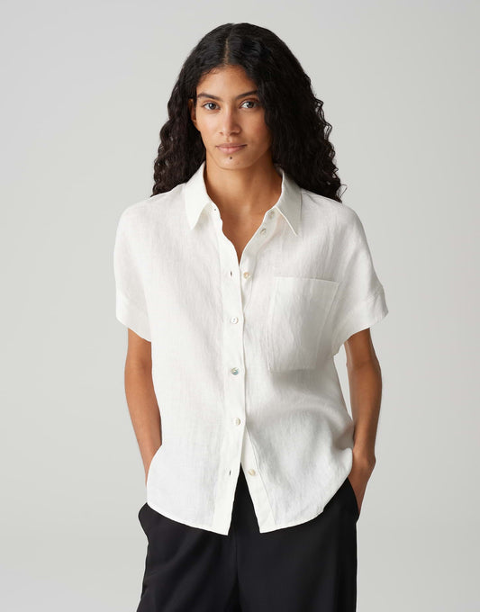 OPUS Hemdbluse aus Leinen