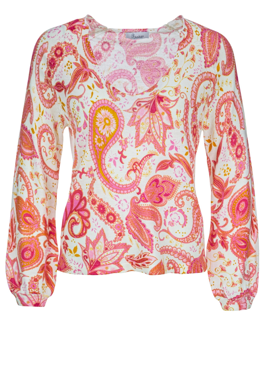 PRINCESS Pullover mit Paisley Print
