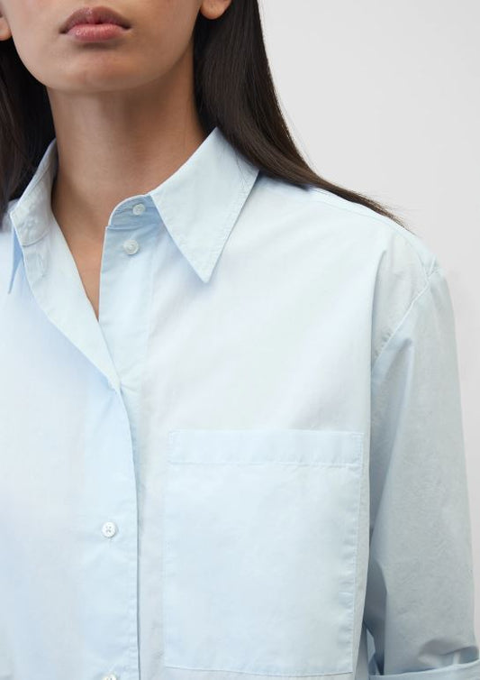 MARC O`POLO Hemdbluse mit Paper-Touch