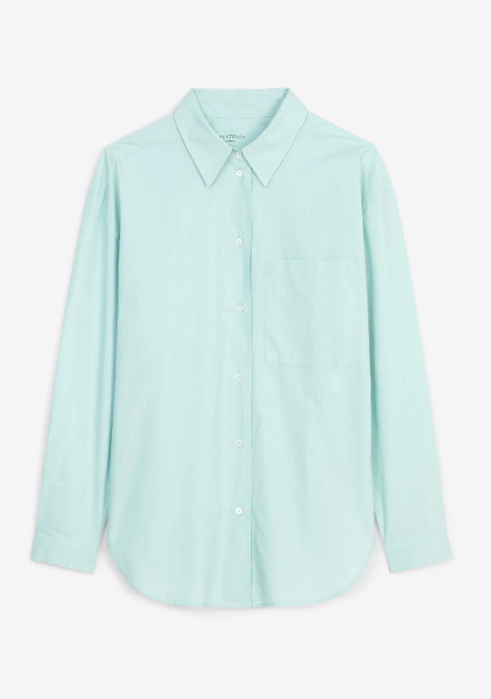 MARC O`POLO Hemdbluse aus Baumwolle