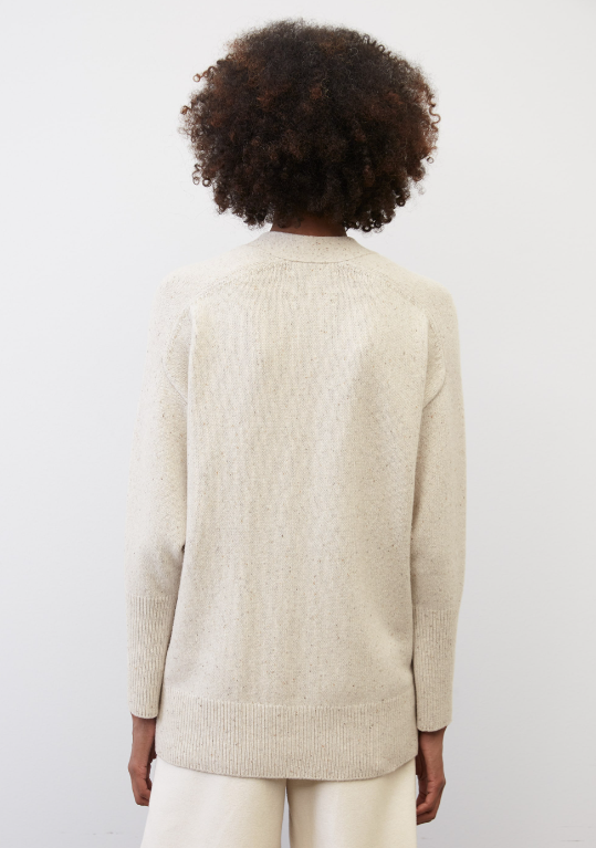 MARC O`POLO Strickjacke aus Schurwolle-Mix