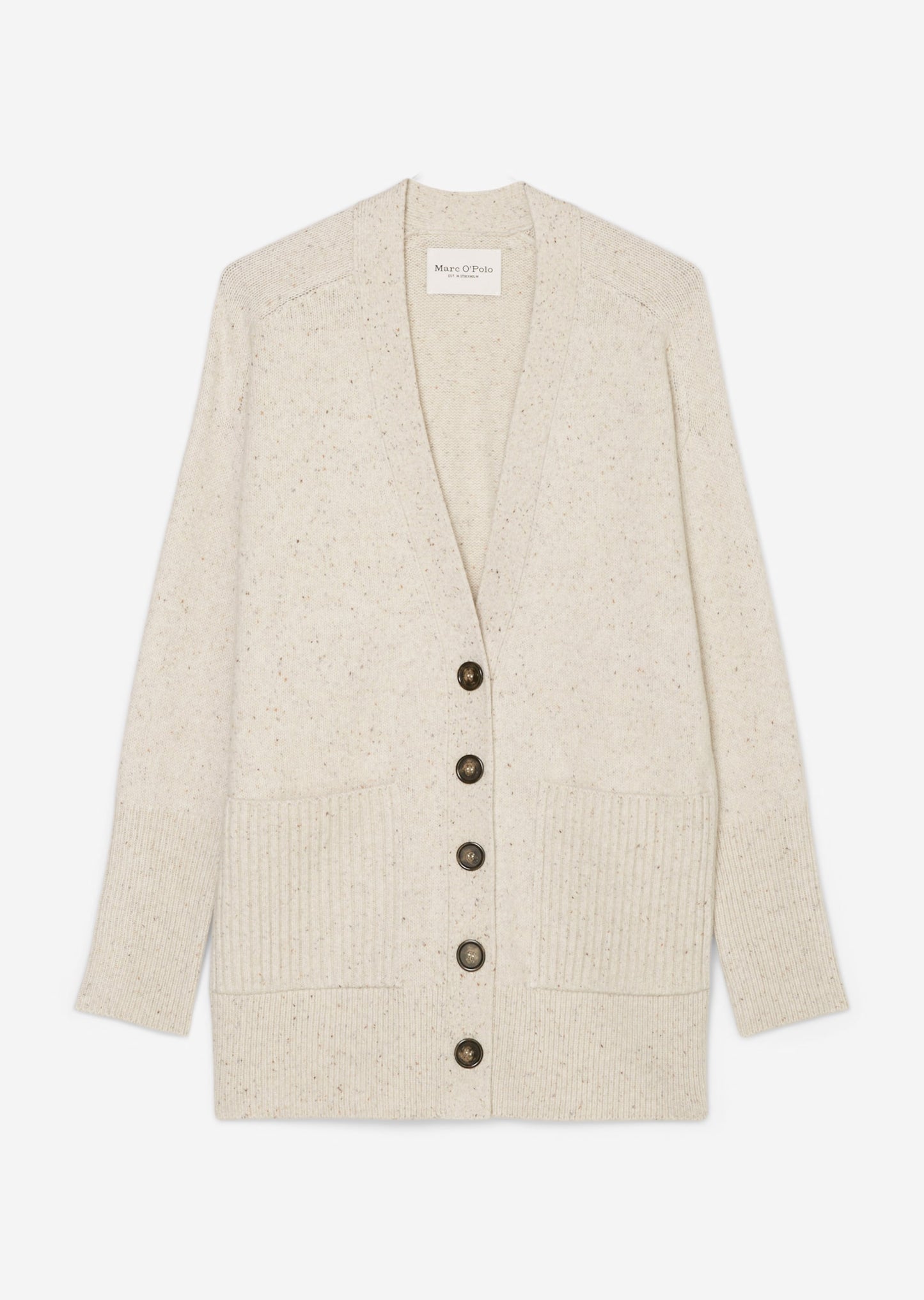 MARC O`POLO Strickjacke aus Schurwolle-Mix