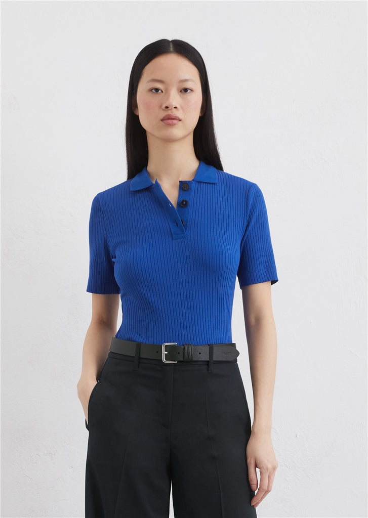 MARC O`POLO geripptes Polo Shirt