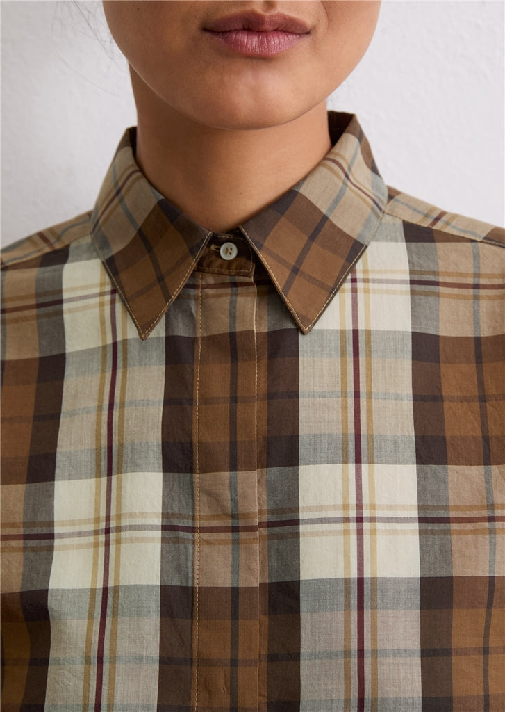 MARC O`POLO Bluse aus Organic-Cotton-Lyocell-Mix