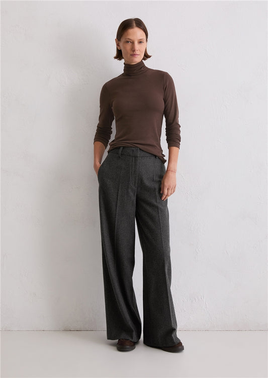 MARC O`POLO Ripp-Rollkragenshirt