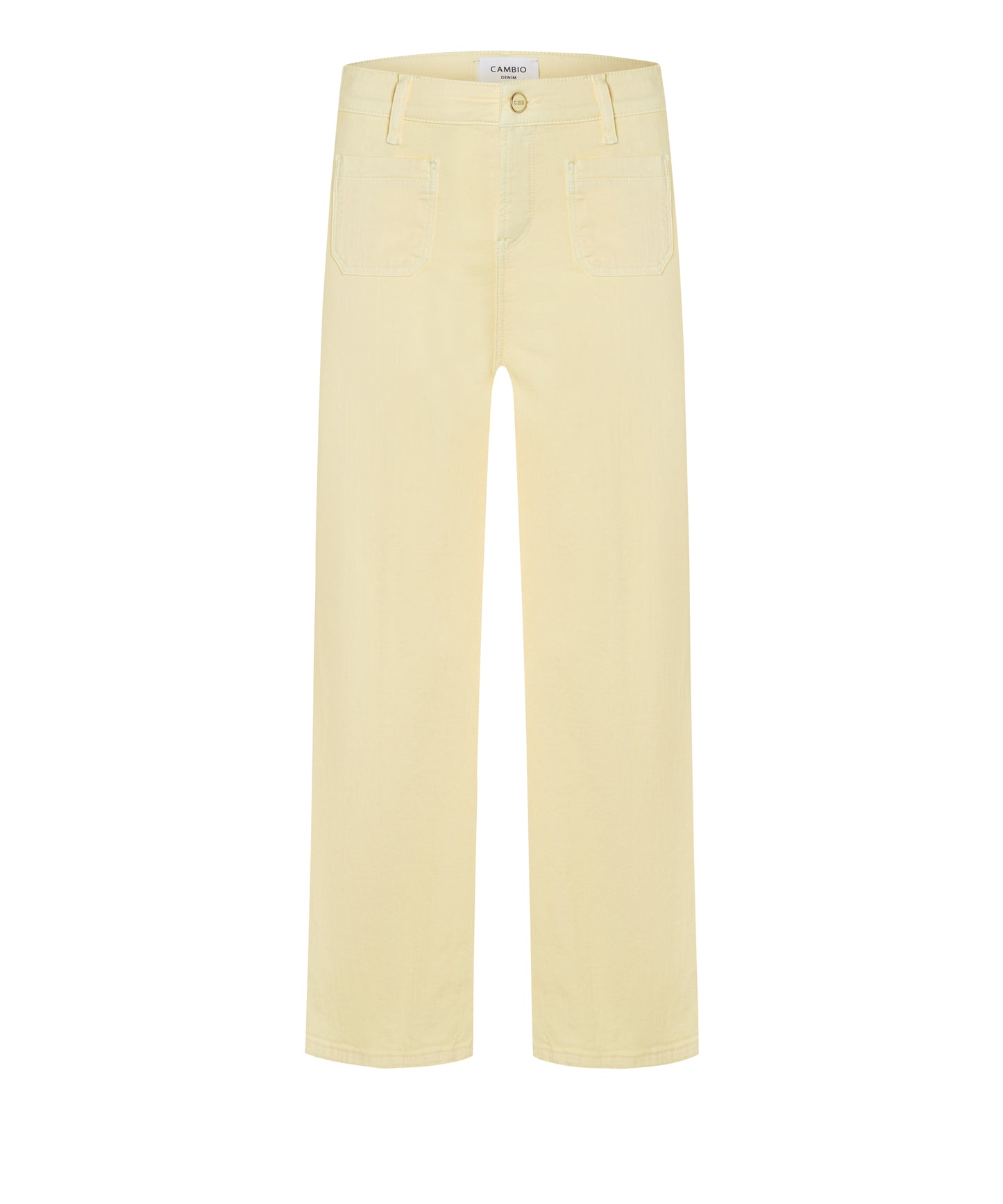 CAMBIO Coloured Denim Tess Pocket Cropped
