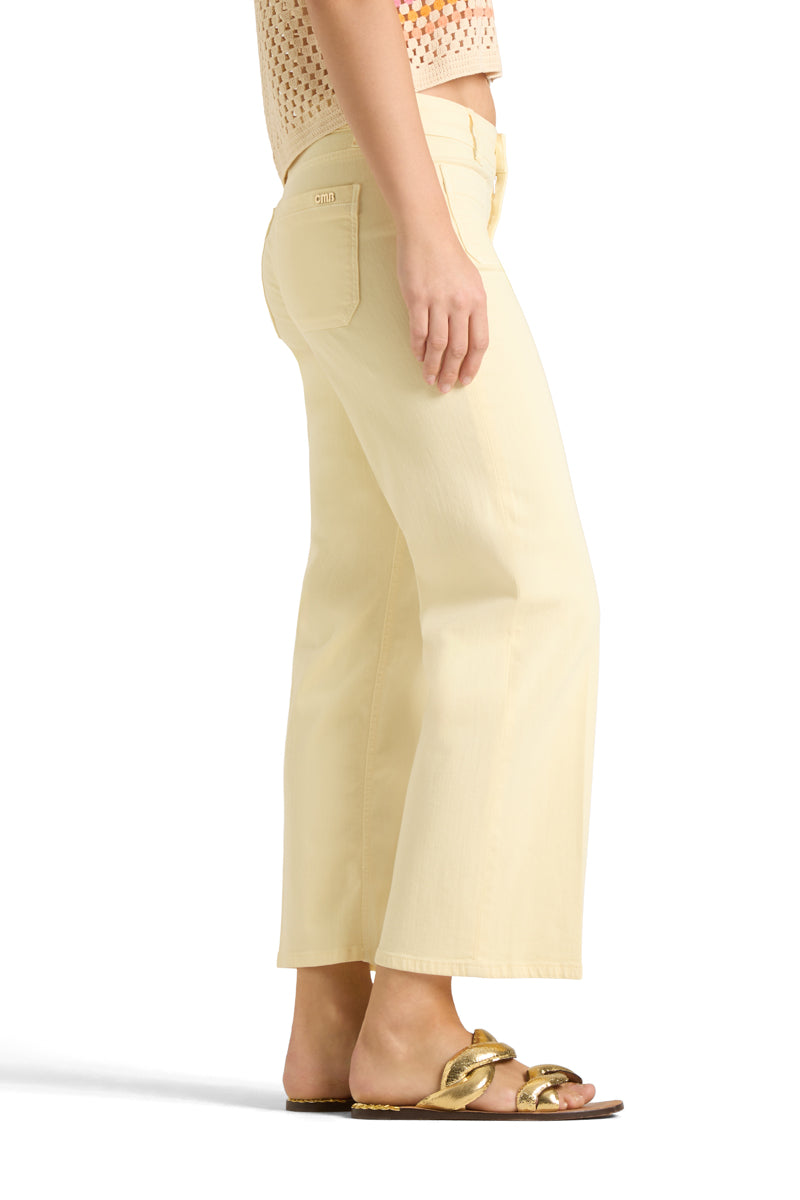 CAMBIO Coloured Denim Tess Pocket Cropped
